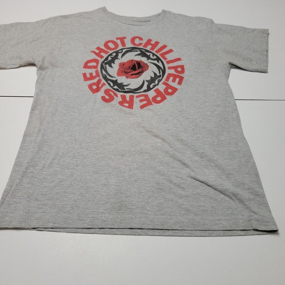 Red Hot Chili Peppers Shirt Women XL Top Rose Gray Heather Grey Short Sleeve Tee
